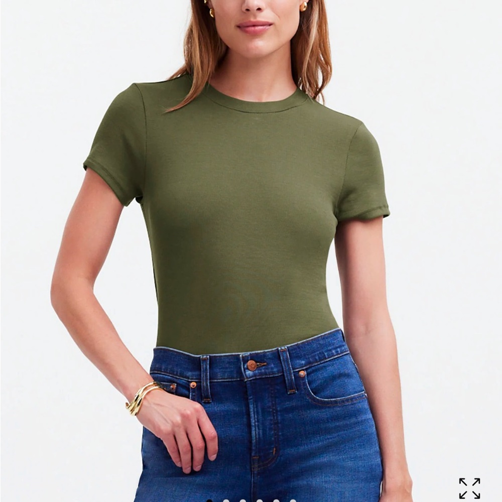 NWT Madewell green tee size large